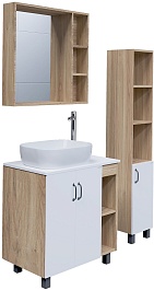 Grossman Мебель для ванной Флай 80 GR-3020 дуб сонома/белая – фотография-2